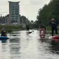Paddleboarding in a canal… who would have thought.